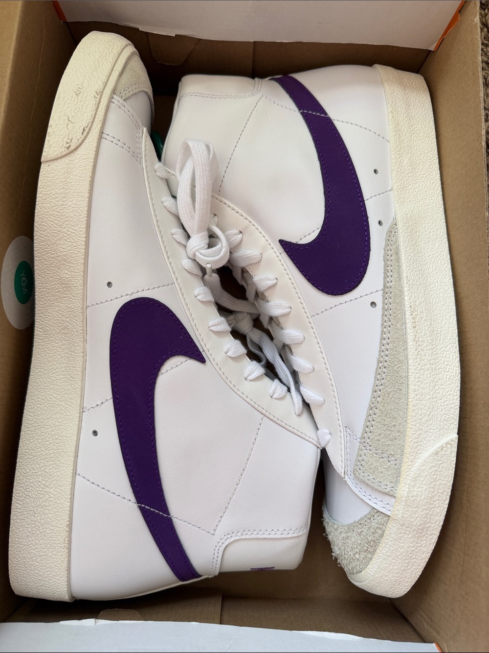 Nike Blazer Mid - White & Purple